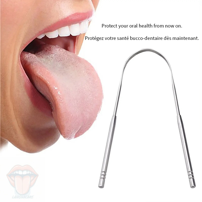 LanguaCare Stainless Steel Tongue Scraper